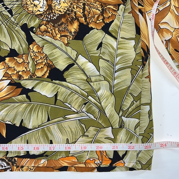 Vintage Ferragamo Jungle Print Tropical Animal Leopard Top Women Size L - Picture 10 of 11
